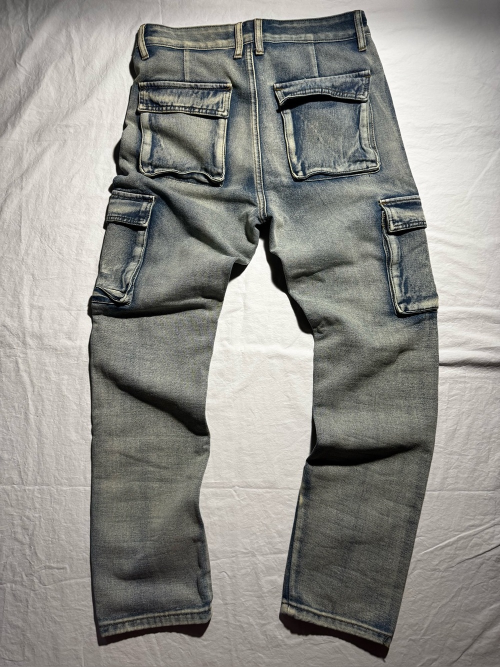 Vintage Light Wash “Back On The Cargo” FashionNova Slim Straight Men Skinny Jean
